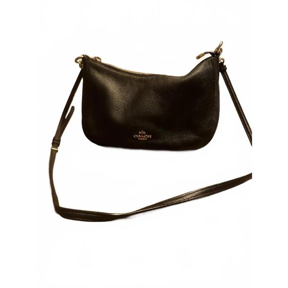 Coach Black Leather Crossbody Bag - Picture 1 of 6